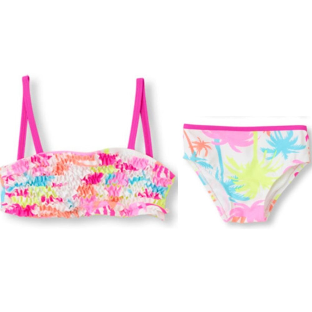 The Children's Place Girl Swim Set Palm Bikini Top Toddler UPF 50+Lined … - Picture 8 of 8